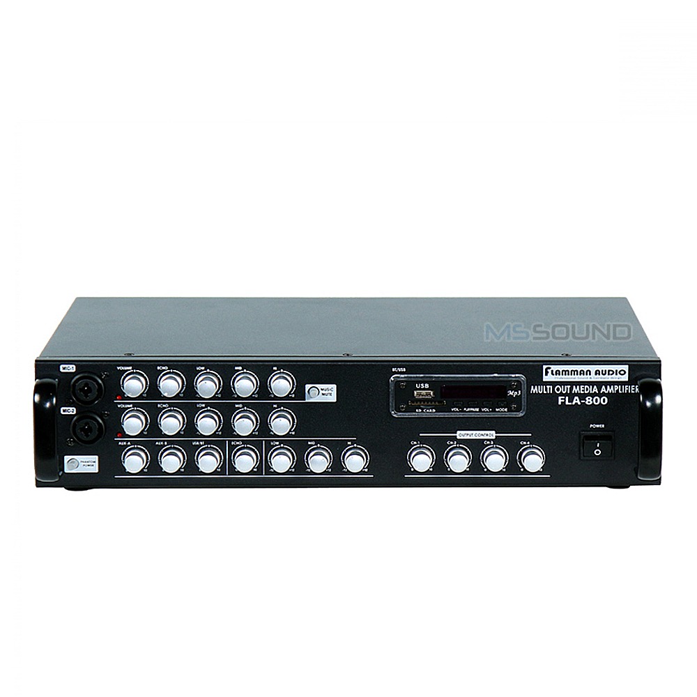 FLA-800U 매장용앰프 4채널 800W 블루투스/FM/USB