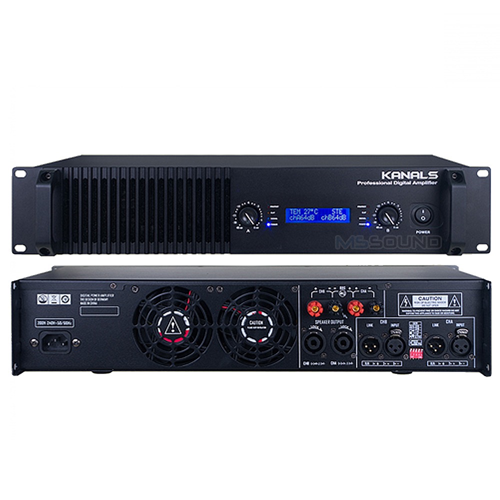전문가용 카날스 2채널 5600W 디지털 파워앰프 공연용 앰프 교회앰프 KKD-5600