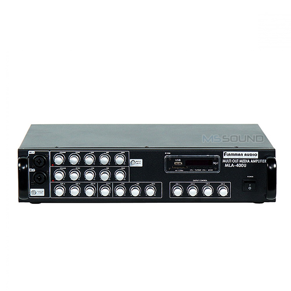 MLA-400U 매장용앰프 4채널 400W 블루투스/FM/USB